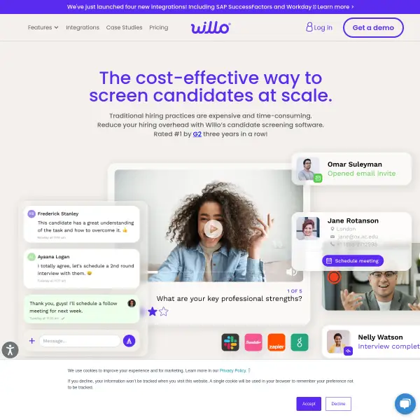 Video Interviewing Screening Software by Willo®