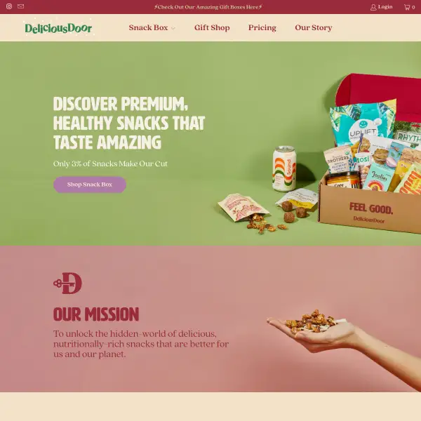 DeliciousDoor: World's Best Healthy Snack Box Subscription